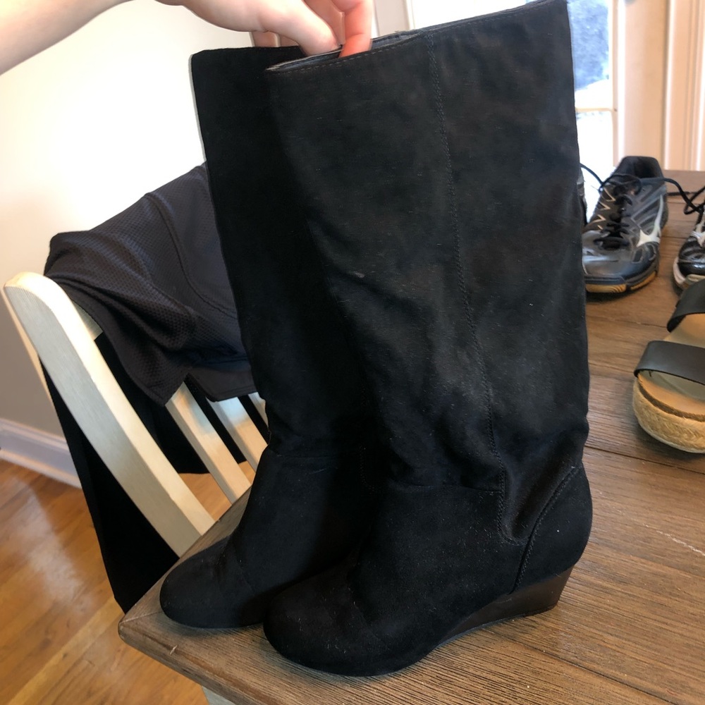 Black knee high boots!